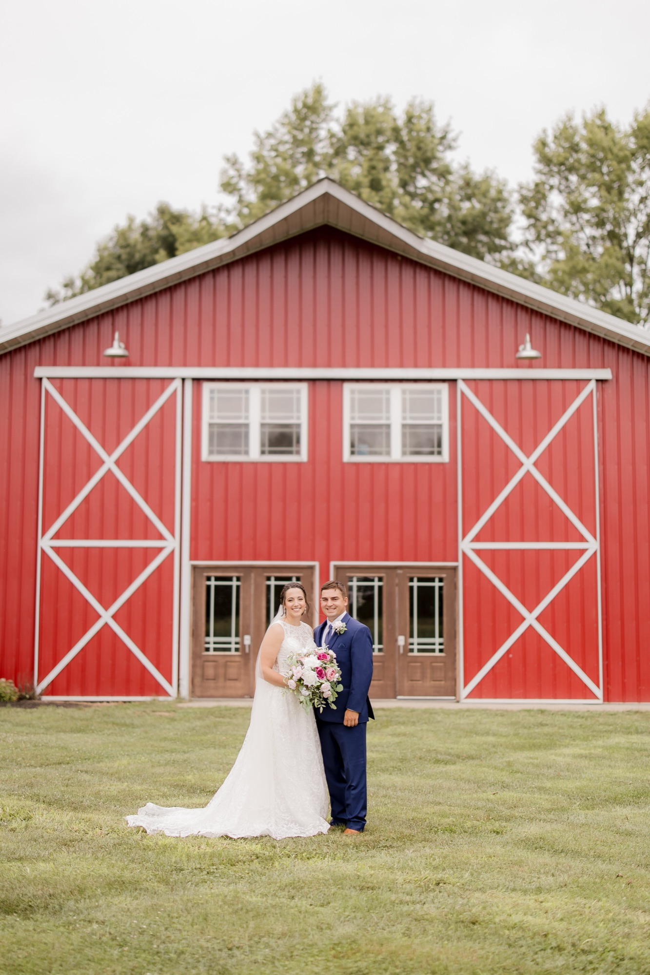 Jarrett and Naomi's wedding, evening at Abram Farms
