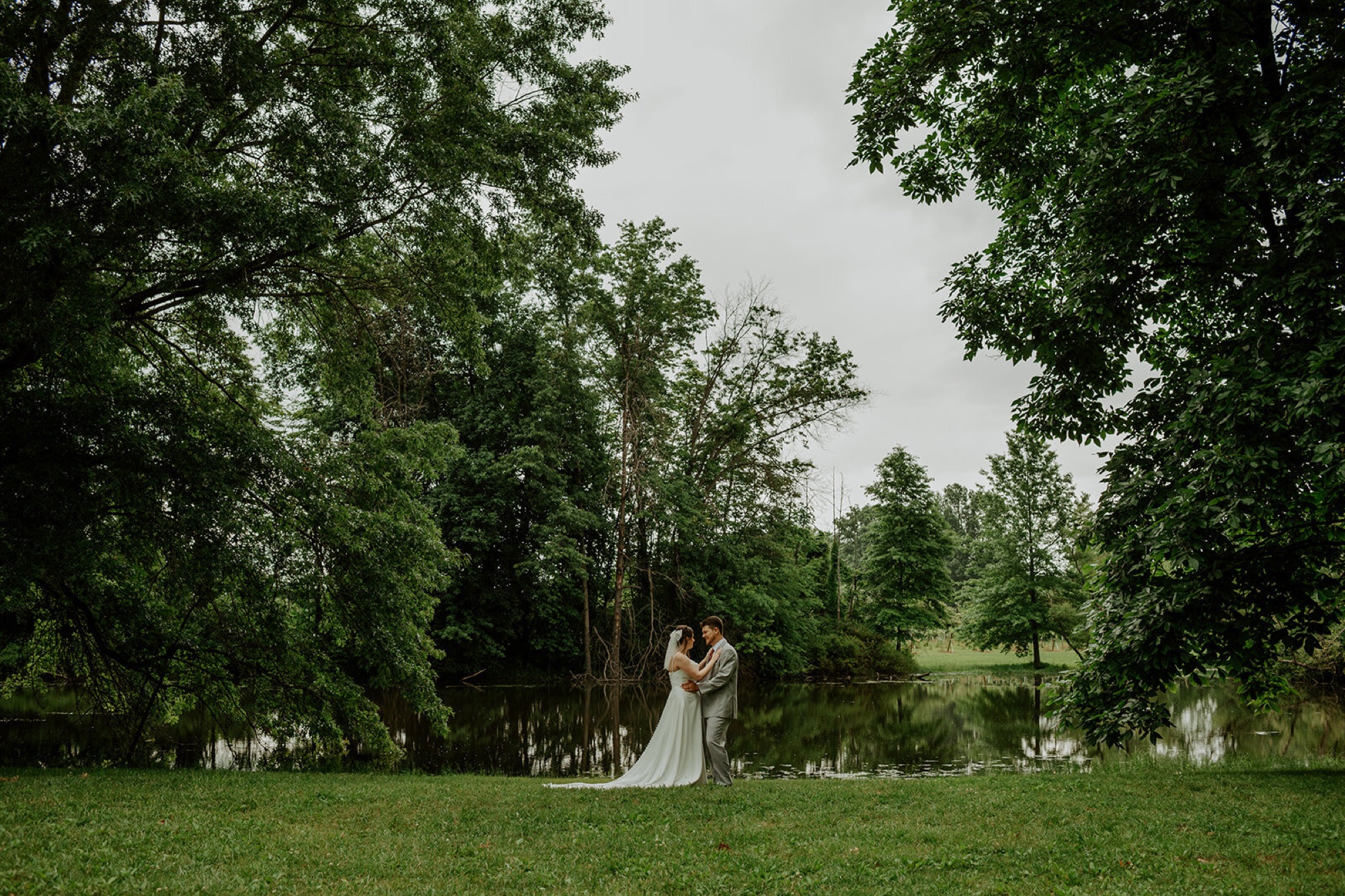 Olivia and Cade's wedding reception at Abram Farms